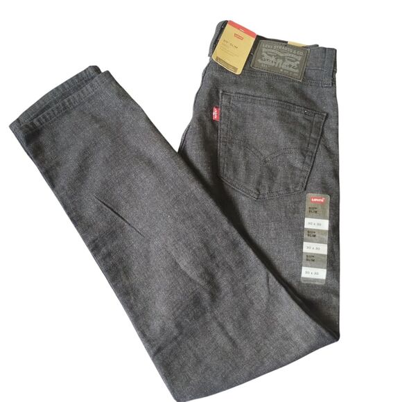 LEVI'S MEN'S 511 SLIM STRETCH JEANS- DARK BLUE DENIM SIZE 30X30- NEW WITH TAGS - Picture 1 of 15